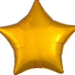 Folieballong Ø45 cm – guldfärgad stjärna