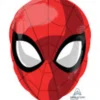 Folieballong 43 cm hög Spiderman / Spindelmannens ansikte