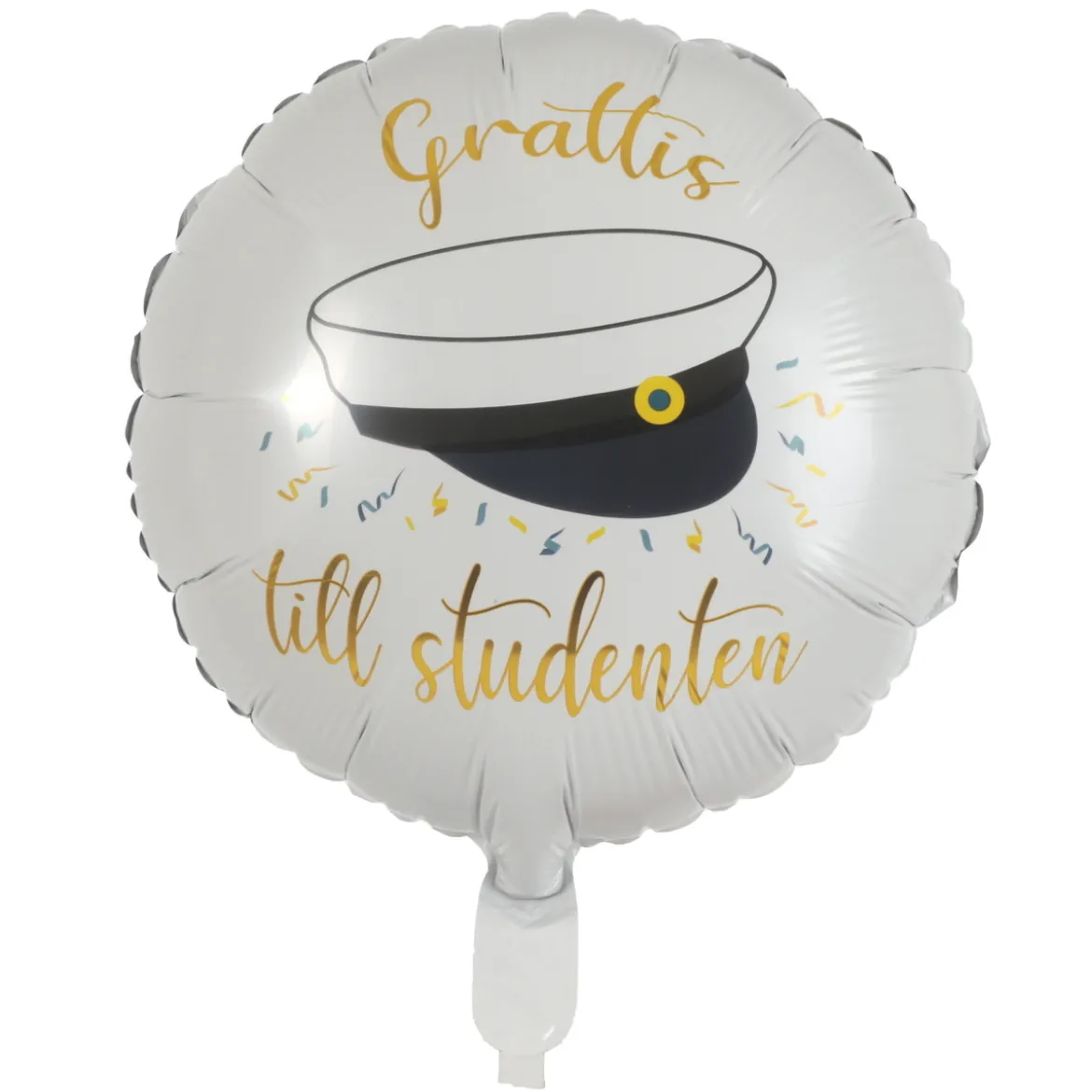 Folieballong 44 cm i diameter – Grattis till studenten