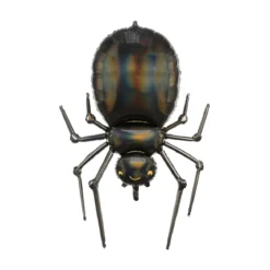 Folieballong metallicskimrande spindel, ryslig ballong till halloween! 61×101 cm