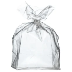 Folierad presentpåse liten, transparent 20 st. Mått: 10×7×20 cm