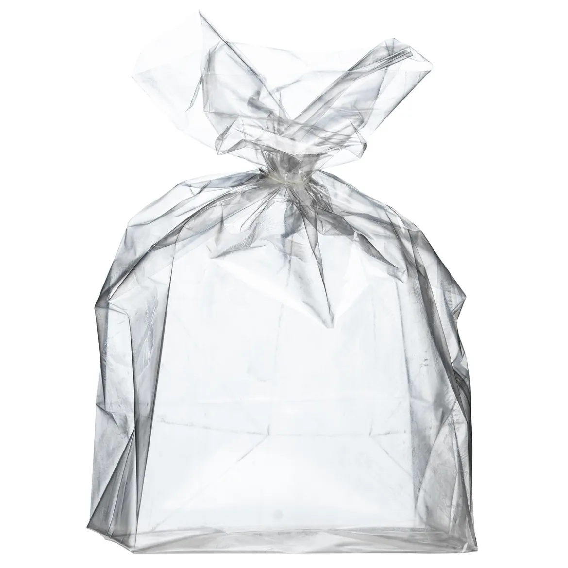Folierad presentpåse liten, transparent 20 st. Mått: 10×7×20 cm
