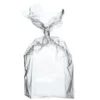 Folierad presentpåse stor, transparent 10 st. Mått: 10×10×30 cm