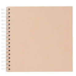 Fotoalbum med spiralbindning, 22×22 cm, rosa, 25 vita ark, 225 g/m²