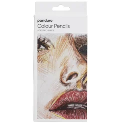 Färgpennor 12-pack Portrait, vaxbaserade pennor i färger för porträtt