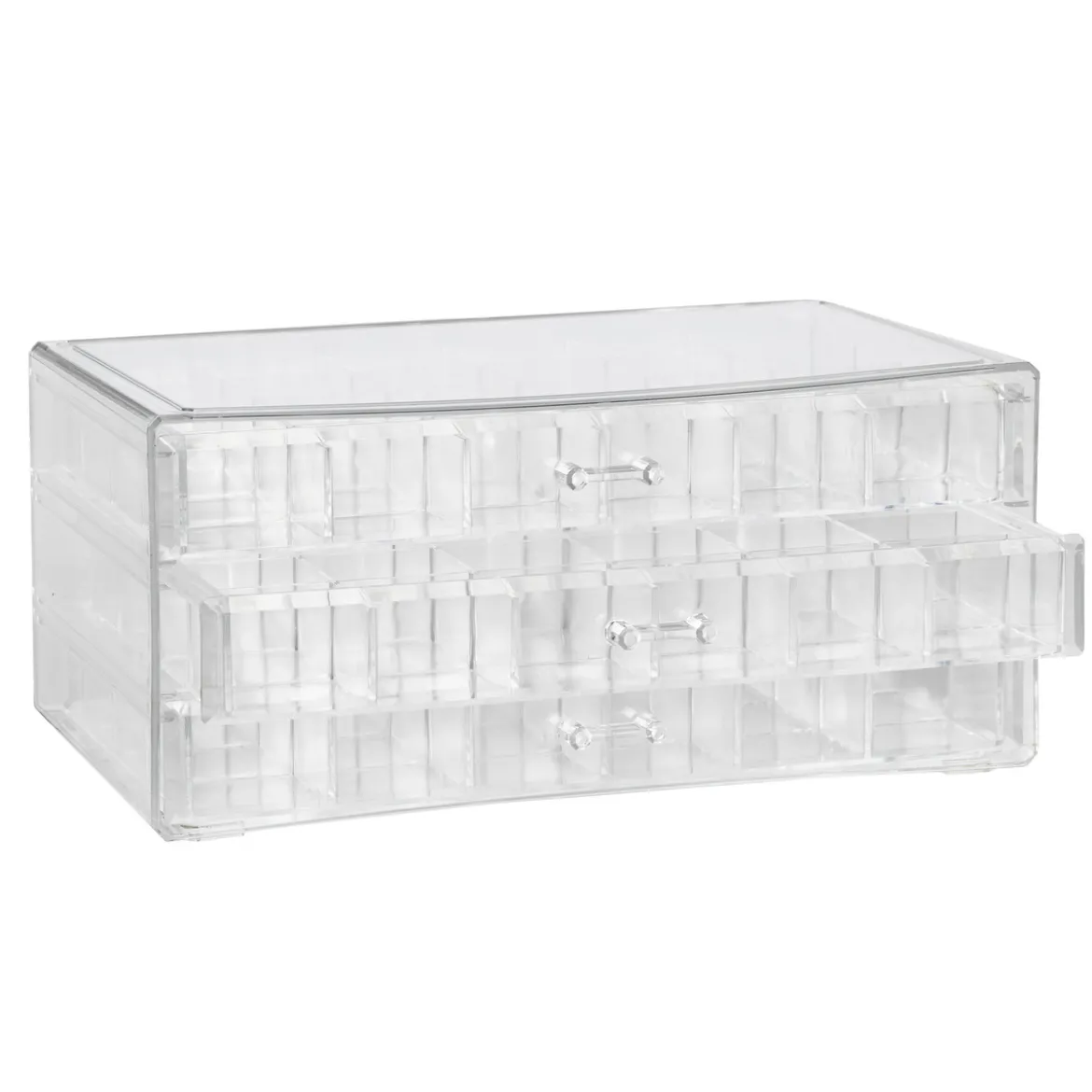 Förvaring för pärlor & smyckesdelar, 3 våningar, 72 fack, 23.5×13×10,5 cm