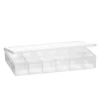 Förvaringsask av plast med 17 praktiska fack – 26×17×4,5 cm