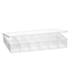Förvaringsask av plast med 17 praktiska fack – 26×17×4,5 cm