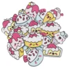 Funky Foam Kawaii & gullig mat, 60 bitar självhäftande dekorgummi. 20–40×40 mm