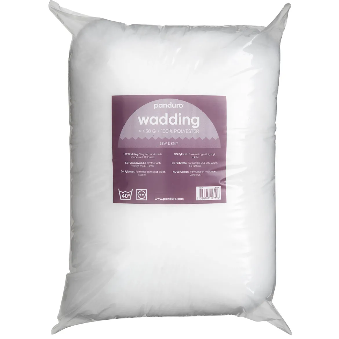 Fyllnadsvadd ca 450 g vit