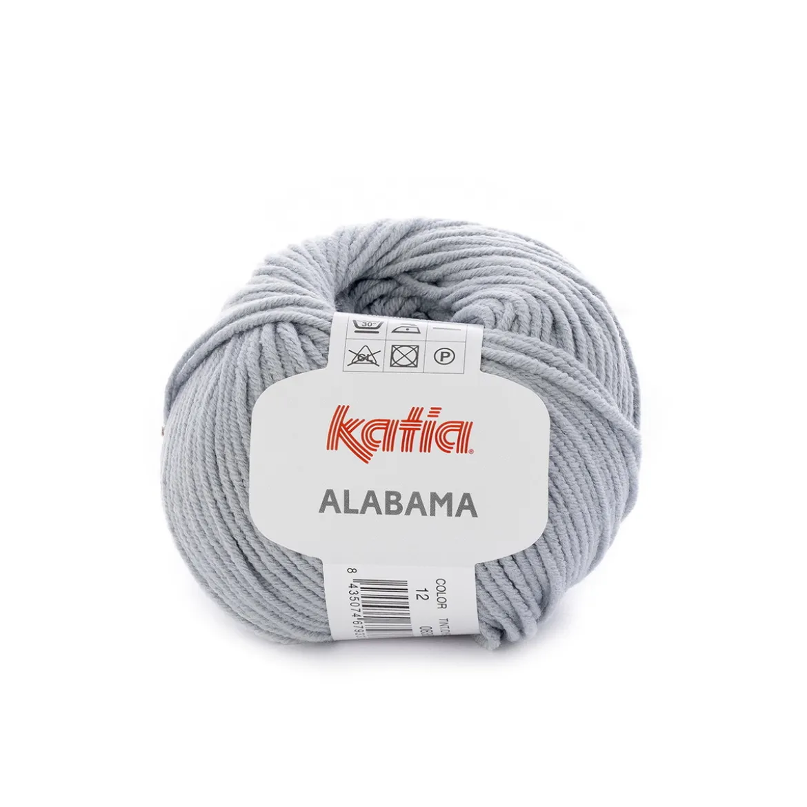Garn Alabama 50g mörkgrå