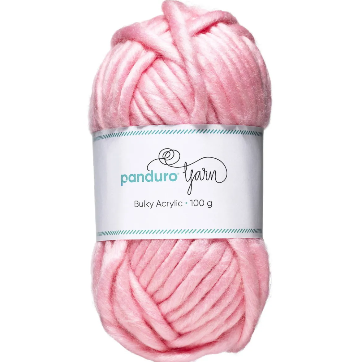 Garn Bulky Acrylic 100g rosa – ett tjockt garn som ger resultat snabbt