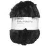 Garn Bulky Faux Fur 250g svart