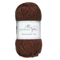 Garn Chunky Acrylic 50g brun