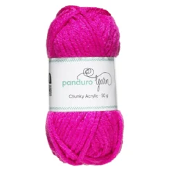 Garn Chunky Acrylic 50g cerise