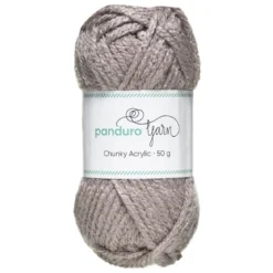 Garn Chunky Acrylic 50g grå