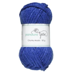 Garn Chunky Acrylic 50g kobolt