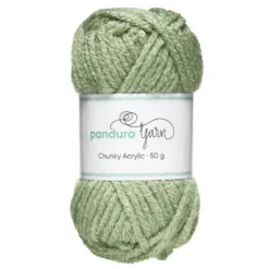 Garn Chunky Acrylic 50g ljusgrön