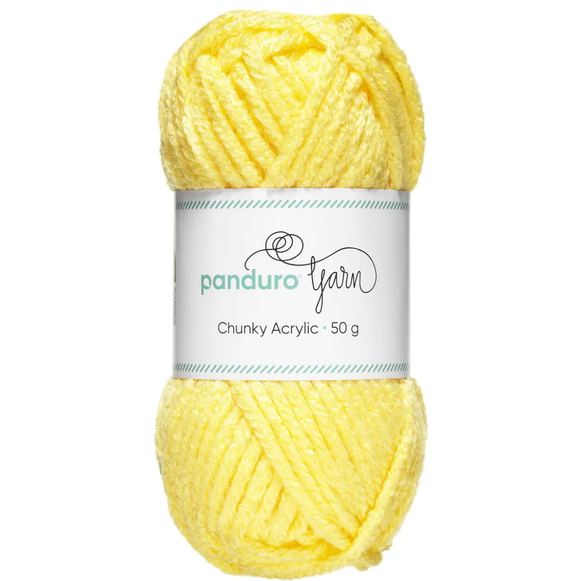 Garn Chunky Acrylic 50g ljusgul