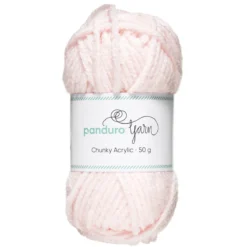 Garn Chunky Acrylic 50g ljusrosa