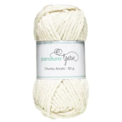 Garn Chunky Acrylic 50g offwhite
