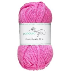 Garn Chunky Acrylic 50g rosa