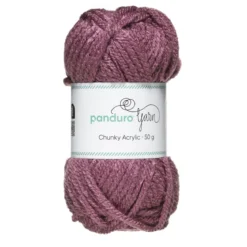 Garn Chunky Acrylic 50g varmlila