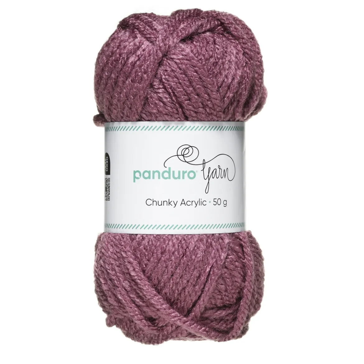 Garn Chunky Acrylic 50g varmlila