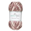 Garn Chunky Acrylic 50g white to brown multi