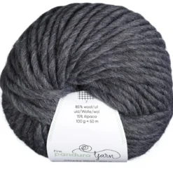 Garn Chunky Wool 100g antracit