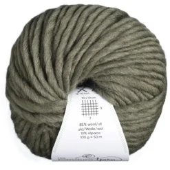 Garn Chunky Wool 100g dimgrön