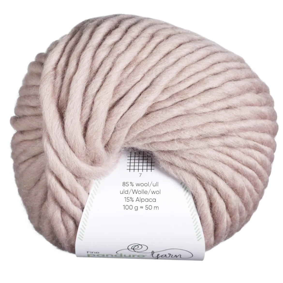 Garn Chunky Wool 100g rosa