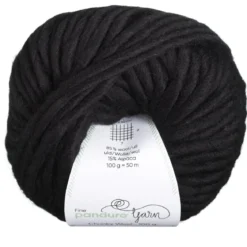 Garn Chunky Wool 100g svart