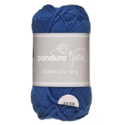 Garn Cotton 4/4 50g blå