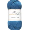Garn Cotton 8/4 50g blå
