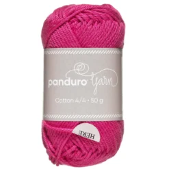 Garn Cotton 4/4 50g cerise