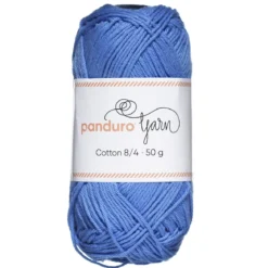 Garn Cotton 8/4 50g isblå