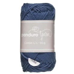 Garn Cotton 4/4 50g jeansblå