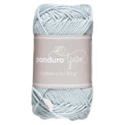 Garn Cotton 4/4 50g ljusblå