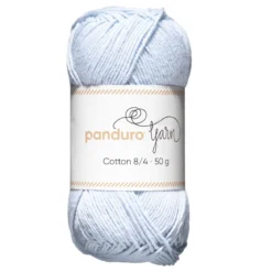 Garn Cotton 8/4 50g ljusblå