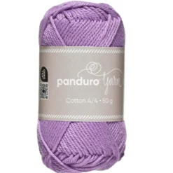 Garn Cotton 4/4 50g ljuslila