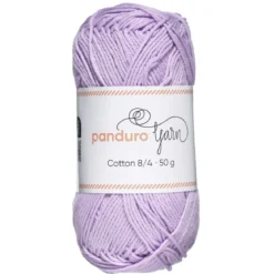 Garn Cotton 8/4 50g ljuslila