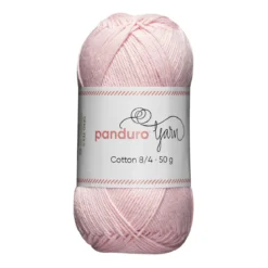 Garn Cotton 8/4 50g ljusrosa