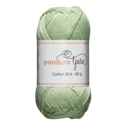 Garn Cotton 8/4 50g mintgrön