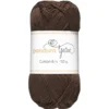 Garn Cotton 8/4 50g mörkbrun