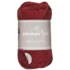 Garn Cotton 4/4 50g mörkröd