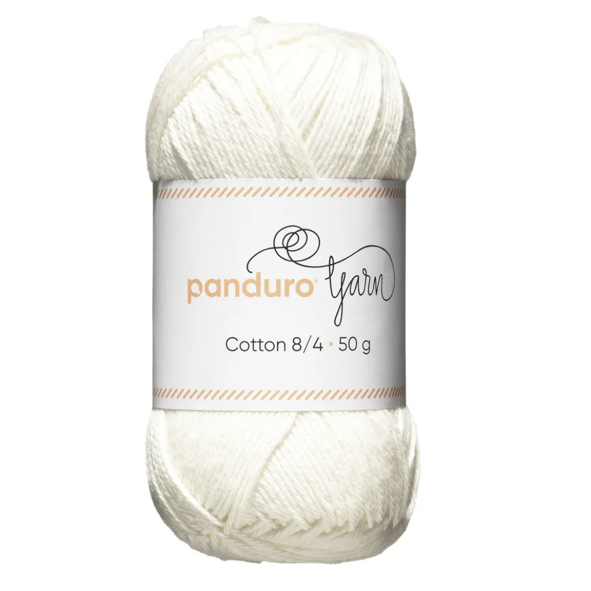 Garn Cotton 8/4 50g natur