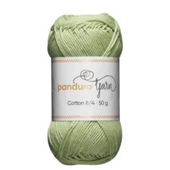 Garn Cotton 8/4 50g pastellgrön