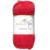 Garn Cotton 8/4 50g röd