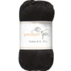 Garn Cotton 8/4 50g svart